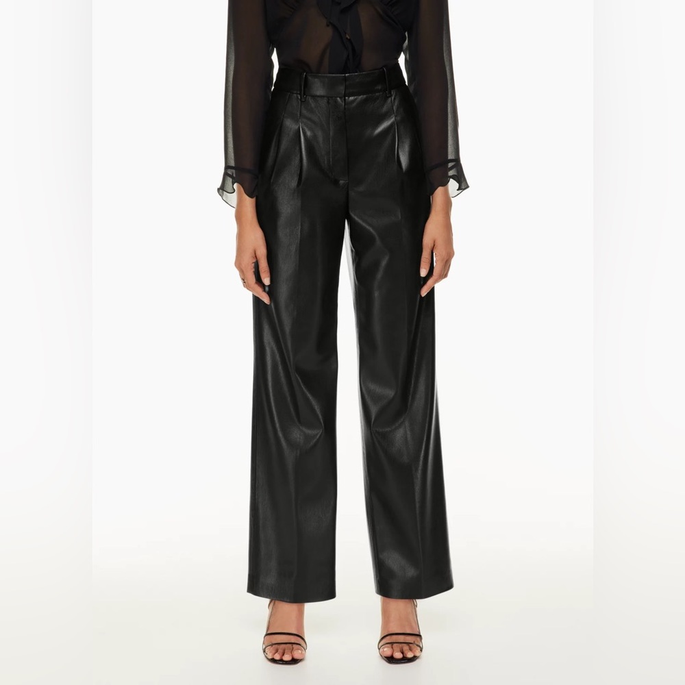 Babaton vegan leather pants size 00